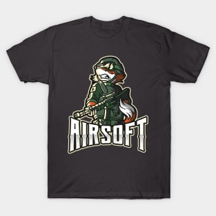 Airsoft Enthusiast Soldier Fox T-Shirt